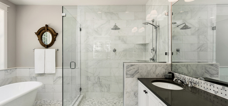 bathroom shower door installation in San Gabriel