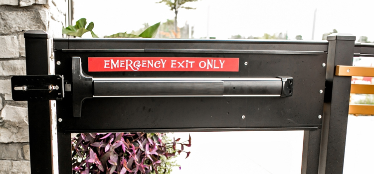 emergency push bar installation in San Gabriel